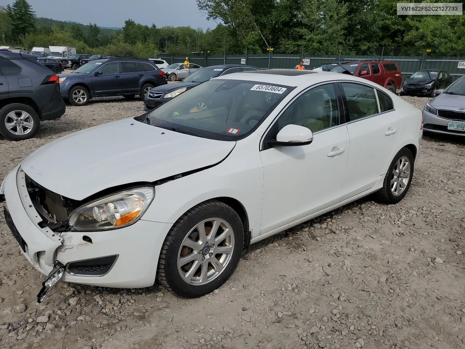 2012 Volvo S60 T5 VIN: YV1622FS2C2127733 Lot: 65703604