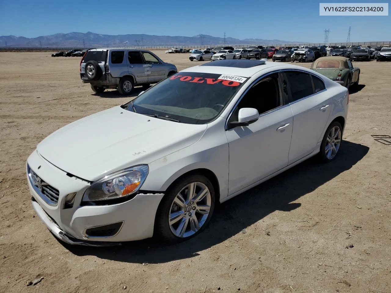 2012 Volvo S60 T5 VIN: YV1622FS2C2134200 Lot: 68048134