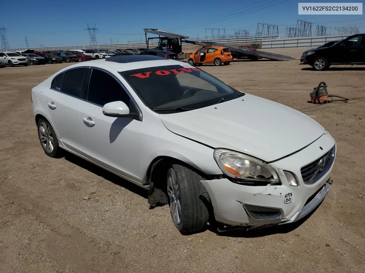 2012 Volvo S60 T5 VIN: YV1622FS2C2134200 Lot: 68048134