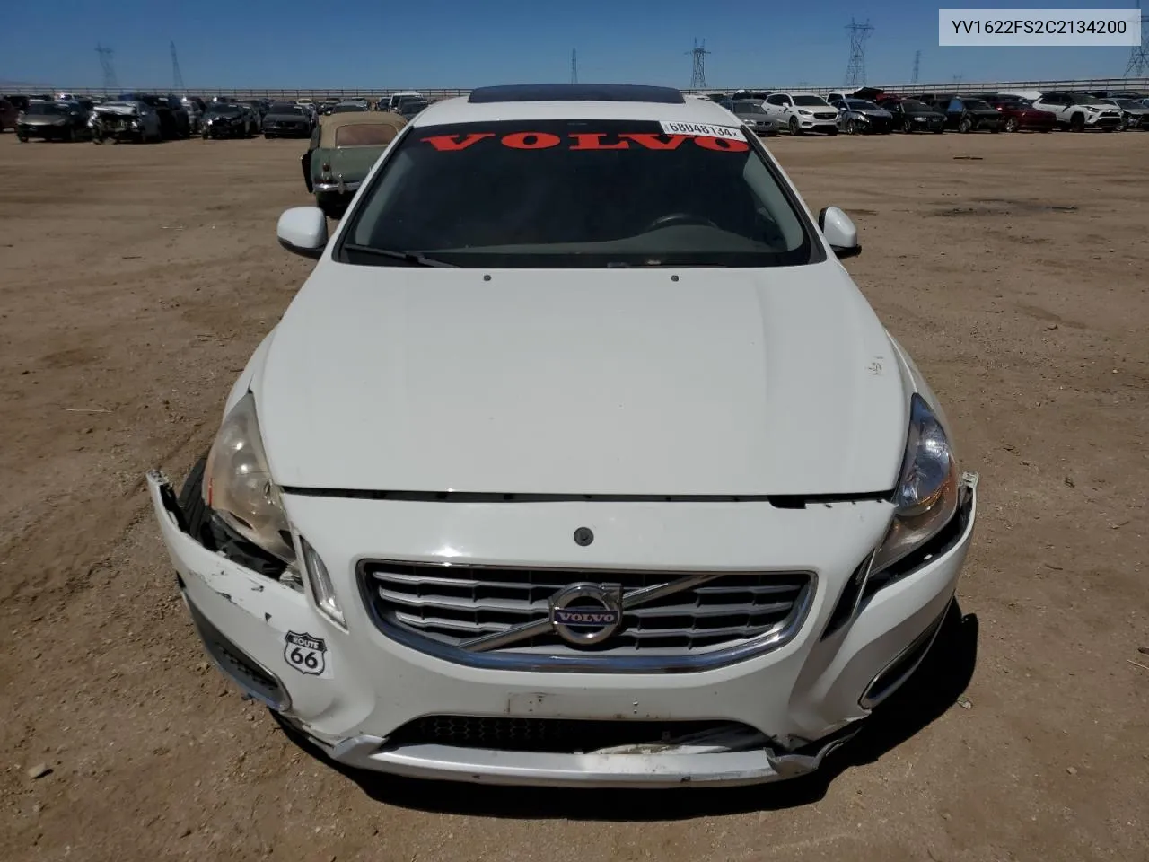 2012 Volvo S60 T5 VIN: YV1622FS2C2134200 Lot: 68048134