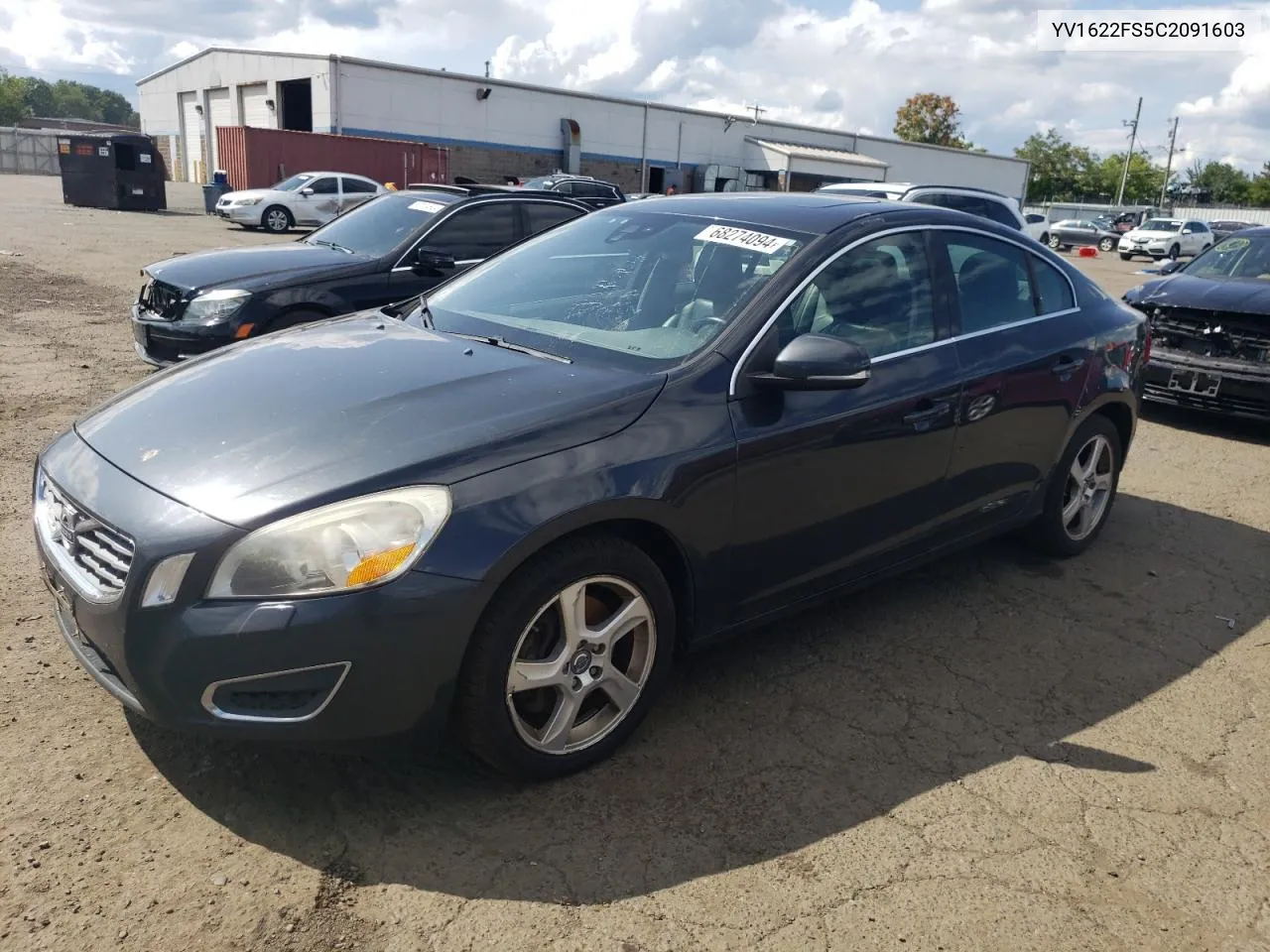 2012 Volvo S60 T5 VIN: YV1622FS5C2091603 Lot: 68274094