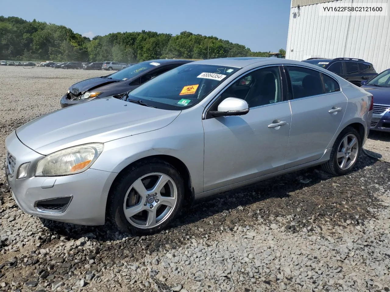 2012 Volvo S60 T5 VIN: YV1622FS8C2121600 Lot: 68864354