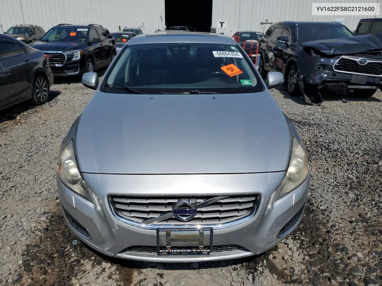 2012 Volvo S60 T5 VIN: YV1622FS8C2121600 Lot: 68864354