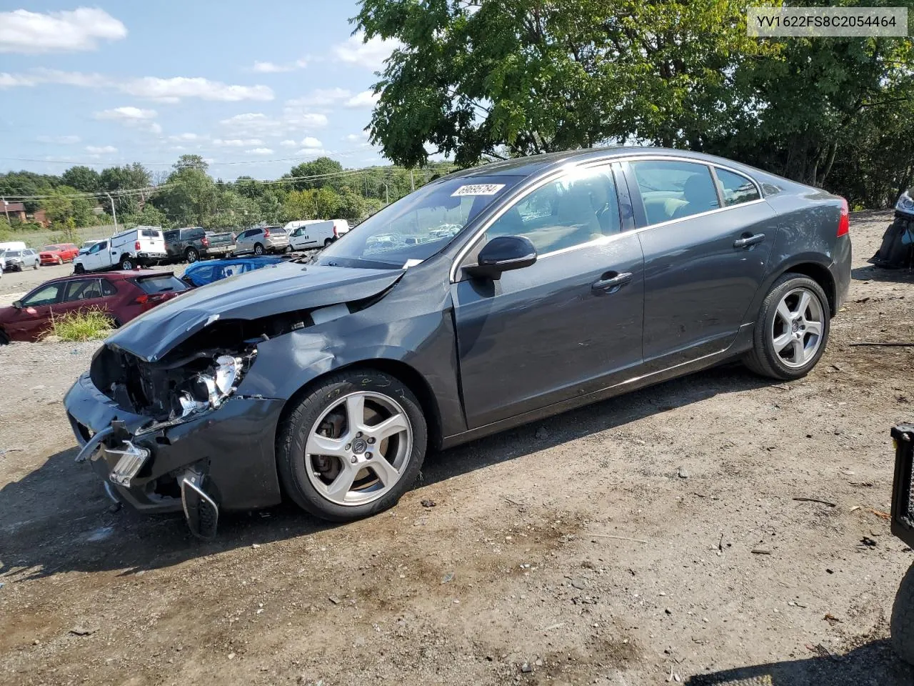 2012 Volvo S60 T5 VIN: YV1622FS8C2054464 Lot: 69695784