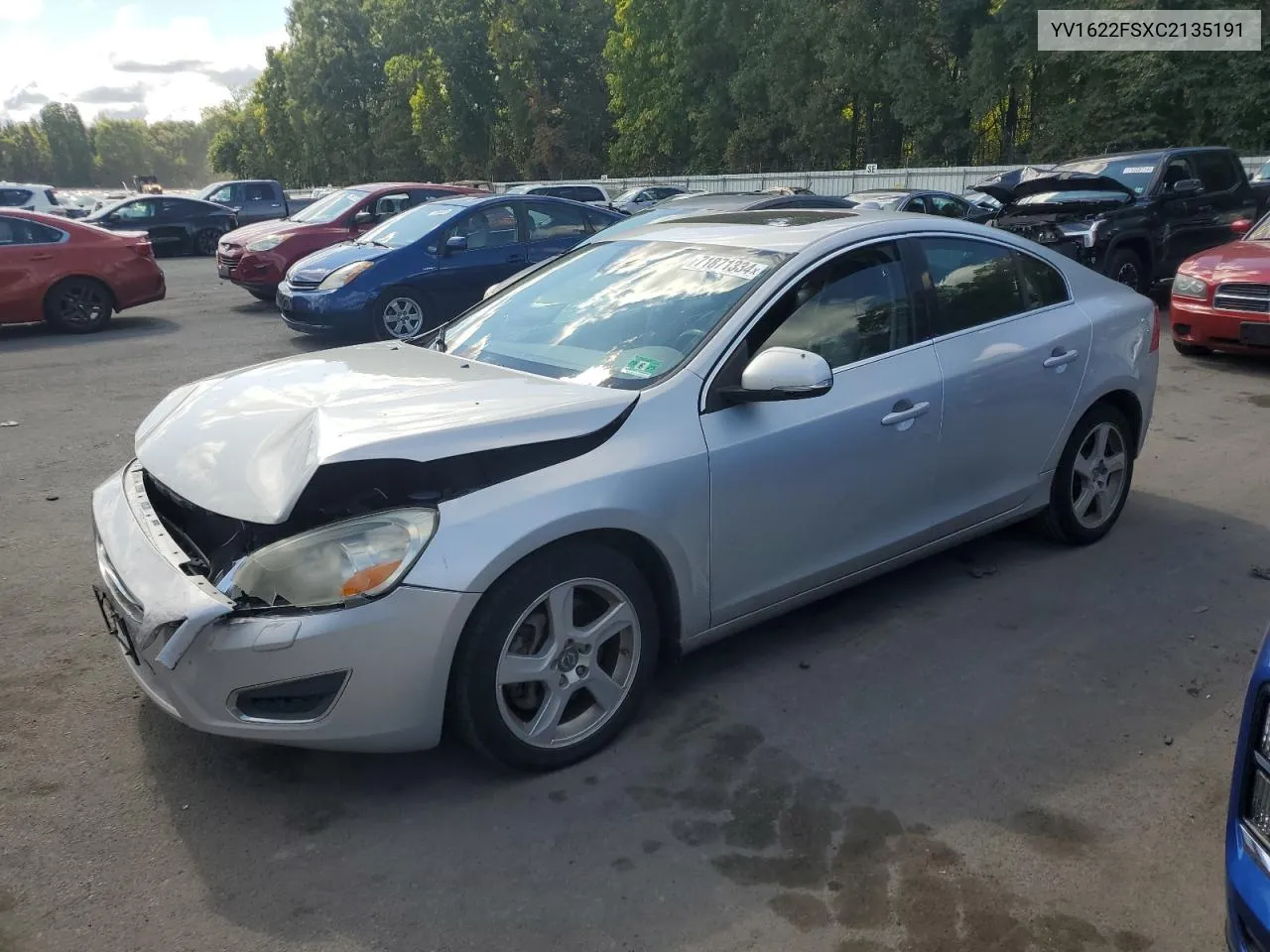 2012 Volvo S60 T5 VIN: YV1622FSXC2135191 Lot: 71871334