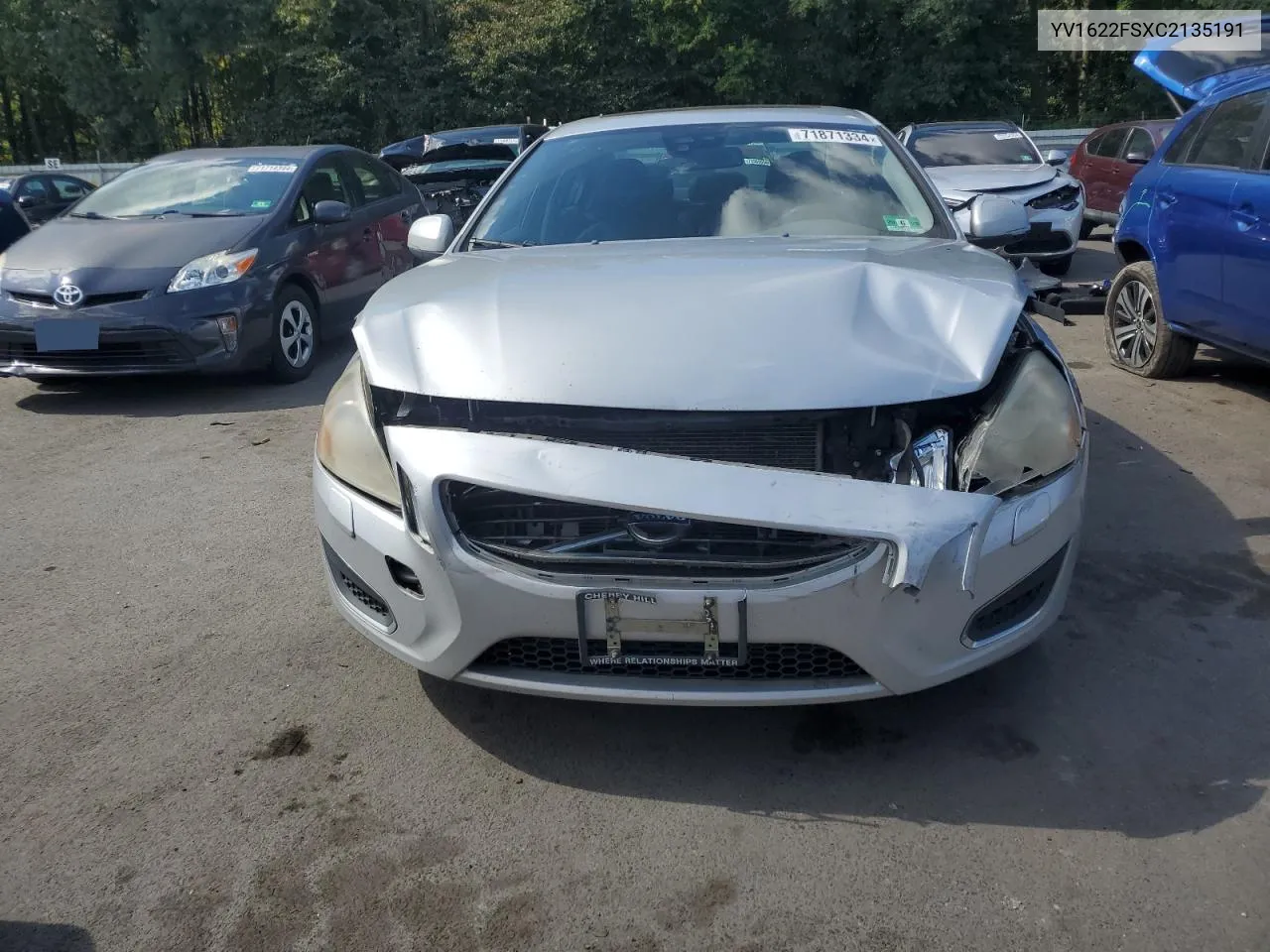 YV1622FSXC2135191 2012 Volvo S60 T5