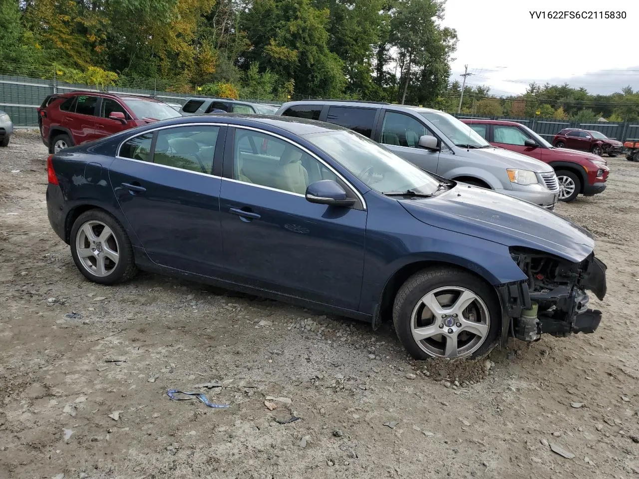 2012 Volvo S60 T5 VIN: YV1622FS6C2115830 Lot: 72283774