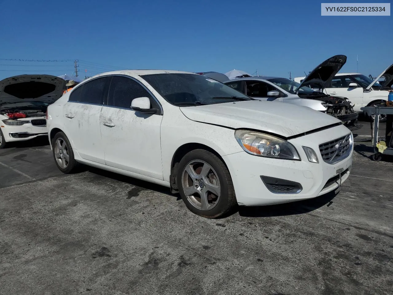 2012 Volvo S60 T5 VIN: YV1622FS0C2125334 Lot: 72720704