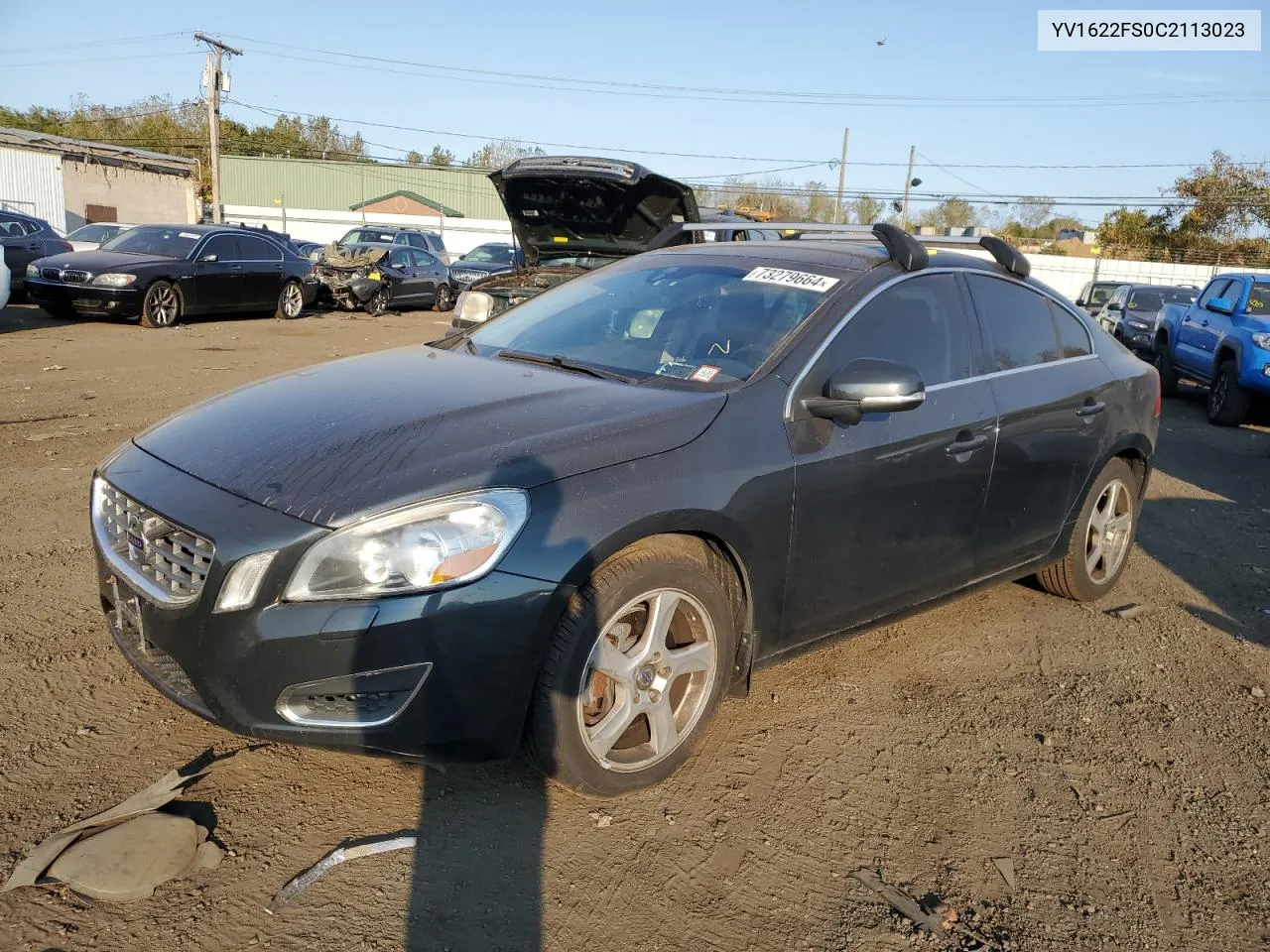 2012 Volvo S60 T5 VIN: YV1622FS0C2113023 Lot: 73279664