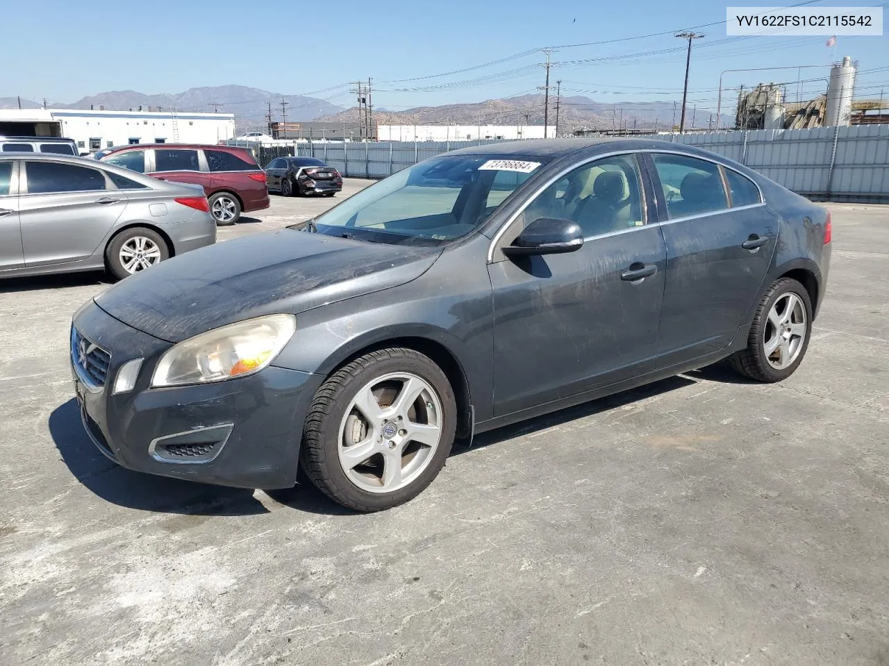 2012 Volvo S60 T5 VIN: YV1622FS1C2115542 Lot: 73786884