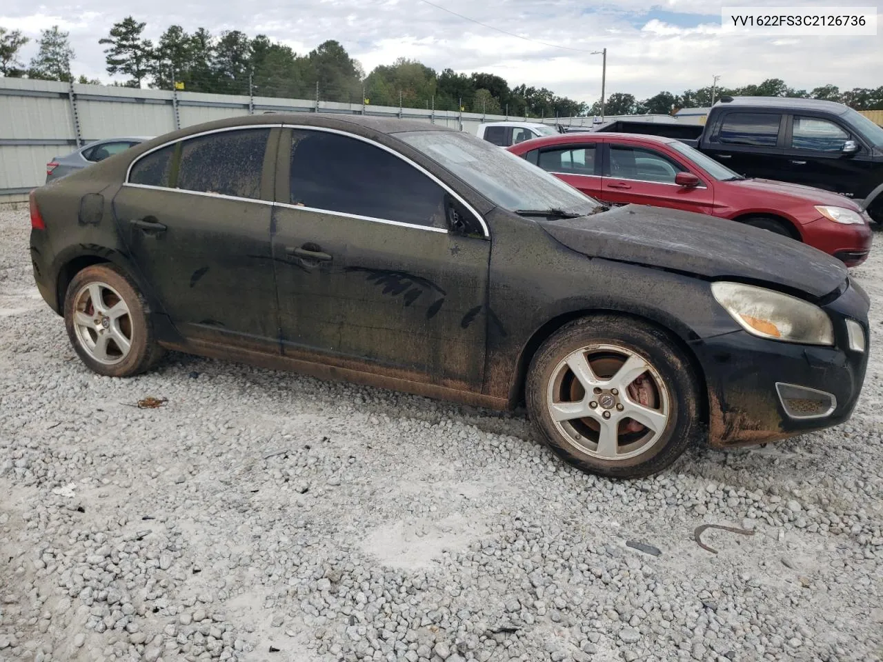 2012 Volvo S60 T5 VIN: YV1622FS3C2126736 Lot: 74142824