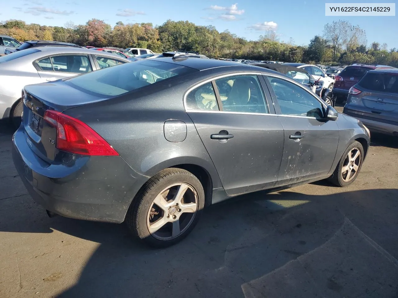 2012 Volvo S60 T5 VIN: YV1622FS4C2145229 Lot: 74526344