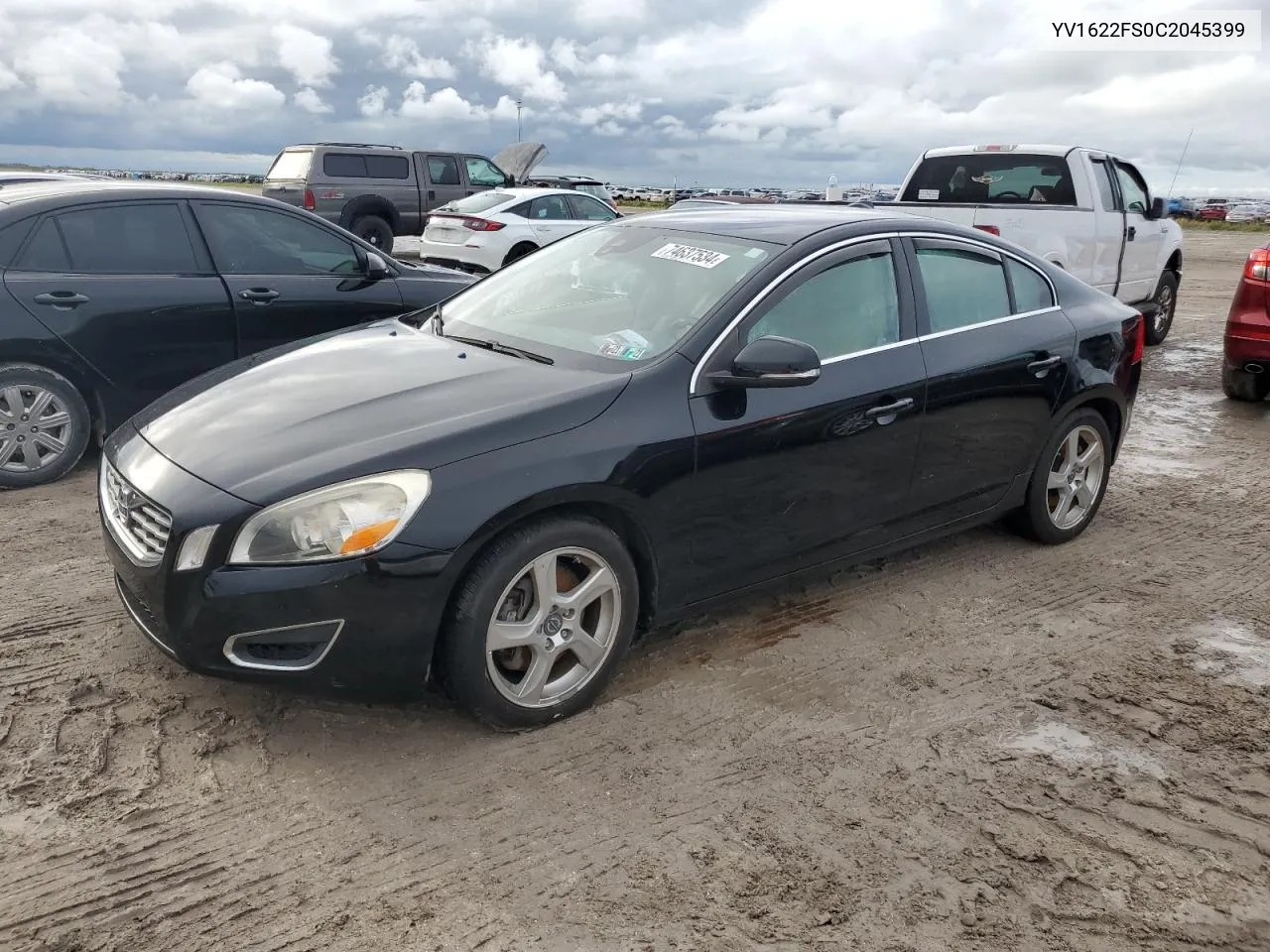 YV1622FS0C2045399 2012 Volvo S60 T5