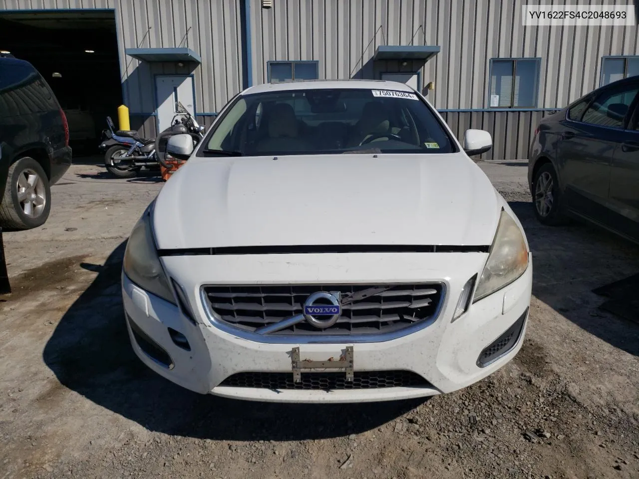 2012 Volvo S60 T5 VIN: YV1622FS4C2048693 Lot: 75076364