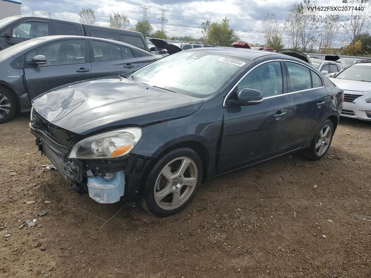 2012 Volvo S60 T5 VIN: YV1622FSXC2077440 Lot: 75338844