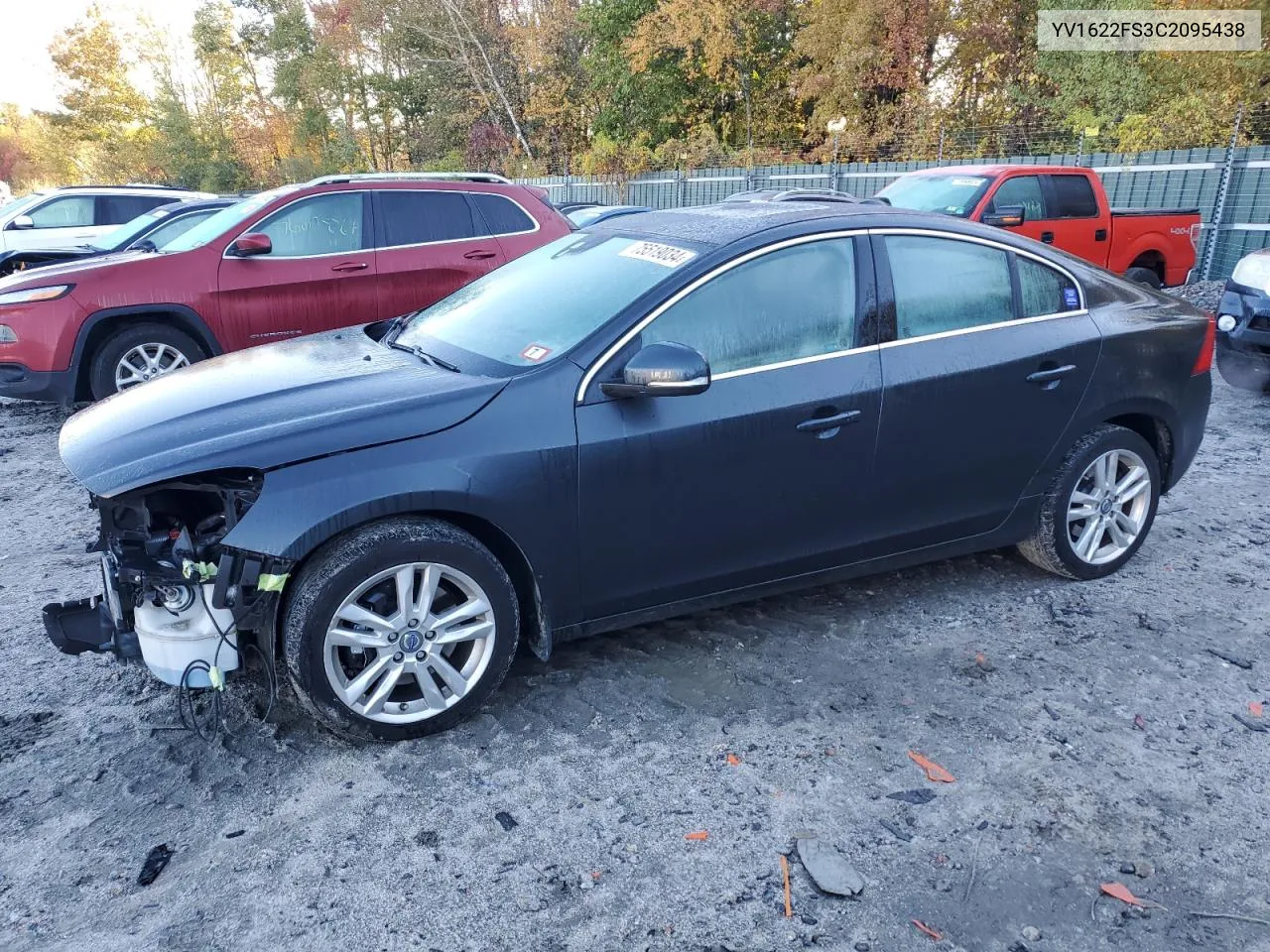 2012 Volvo S60 T5 VIN: YV1622FS3C2095438 Lot: 75519034