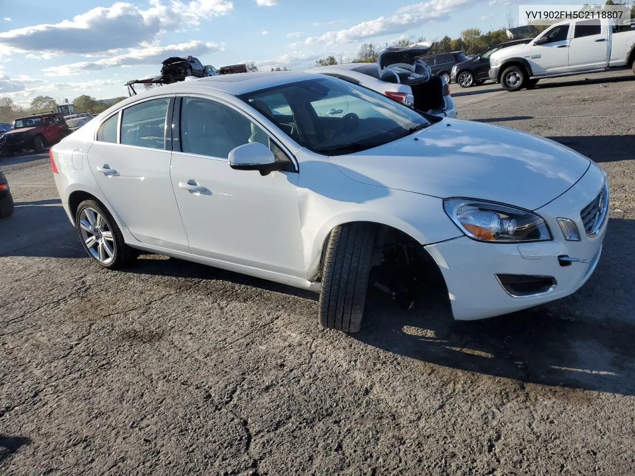 2012 Volvo S60 T6 VIN: YV1902FH5C2118807 Lot: 75561464