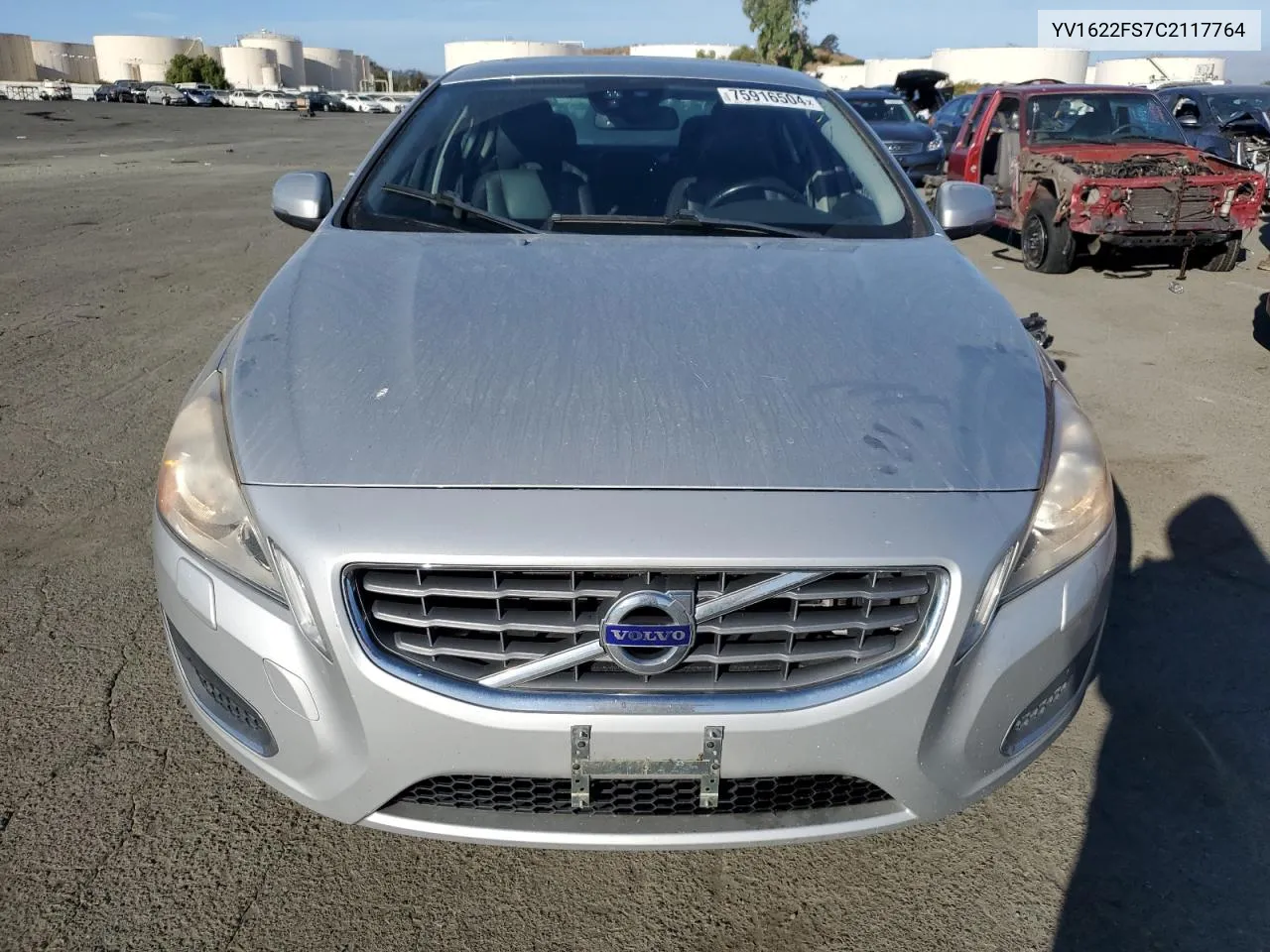 2012 Volvo S60 T5 VIN: YV1622FS7C2117764 Lot: 75916504