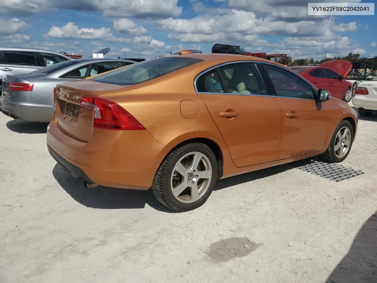 2012 Volvo S60 T5 VIN: YV1622FS8C2042041 Lot: 76201234