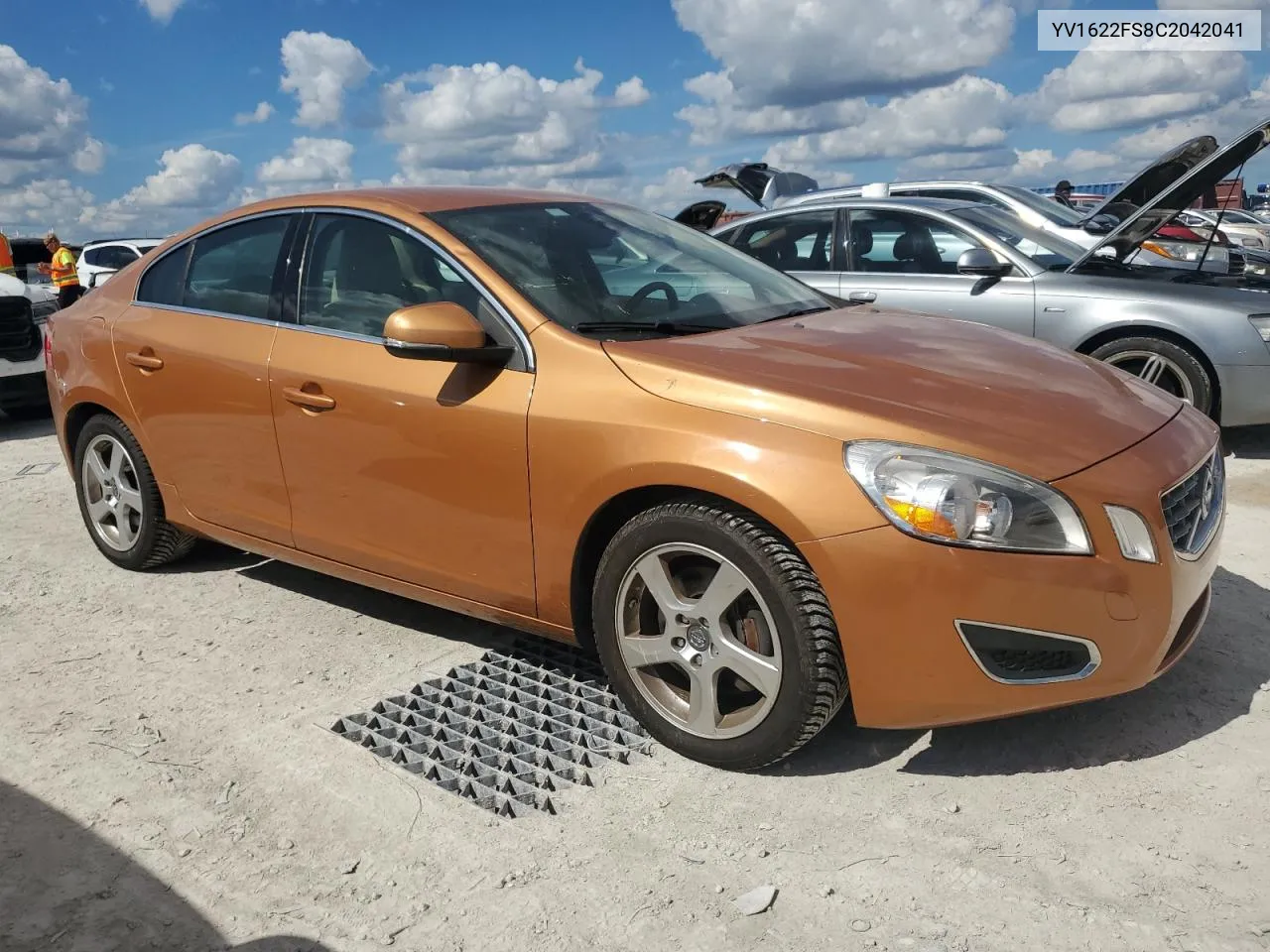 2012 Volvo S60 T5 VIN: YV1622FS8C2042041 Lot: 76201234