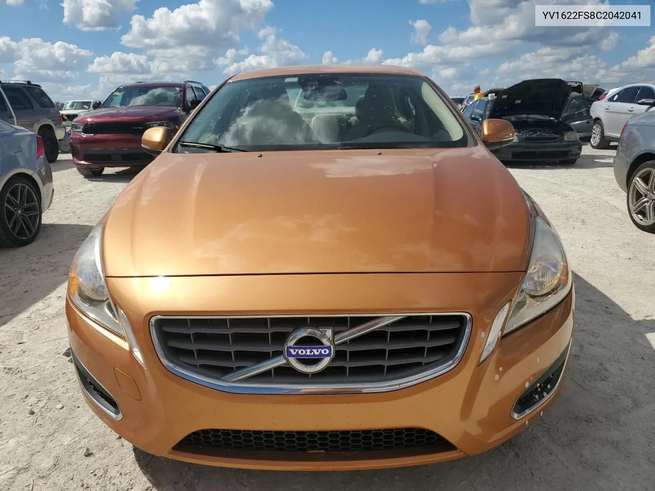 2012 Volvo S60 T5 VIN: YV1622FS8C2042041 Lot: 76201234