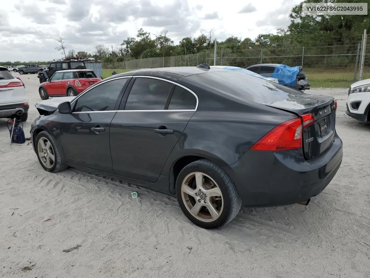 2012 Volvo S60 T5 VIN: YV1622FS6C2043995 Lot: 76635454