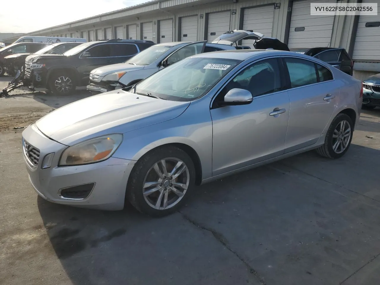 2012 Volvo S60 T5 VIN: YV1622FS8C2042556 Lot: 76722084