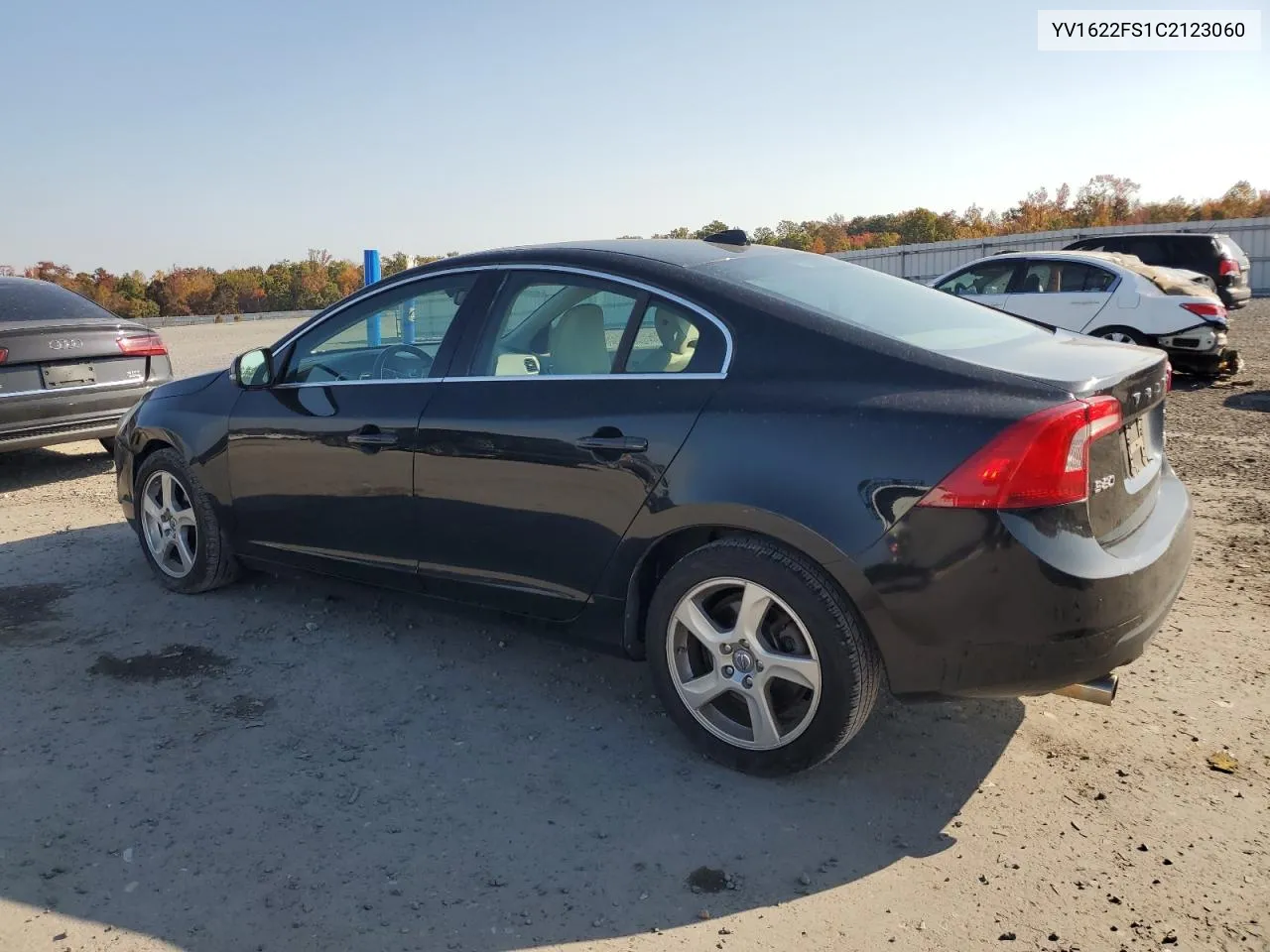 2012 Volvo S60 T5 VIN: YV1622FS1C2123060 Lot: 76868574