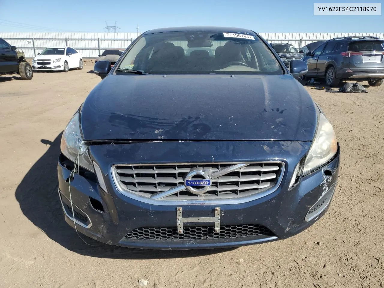 2012 Volvo S60 T5 VIN: YV1622FS4C2118970 Lot: 77150164