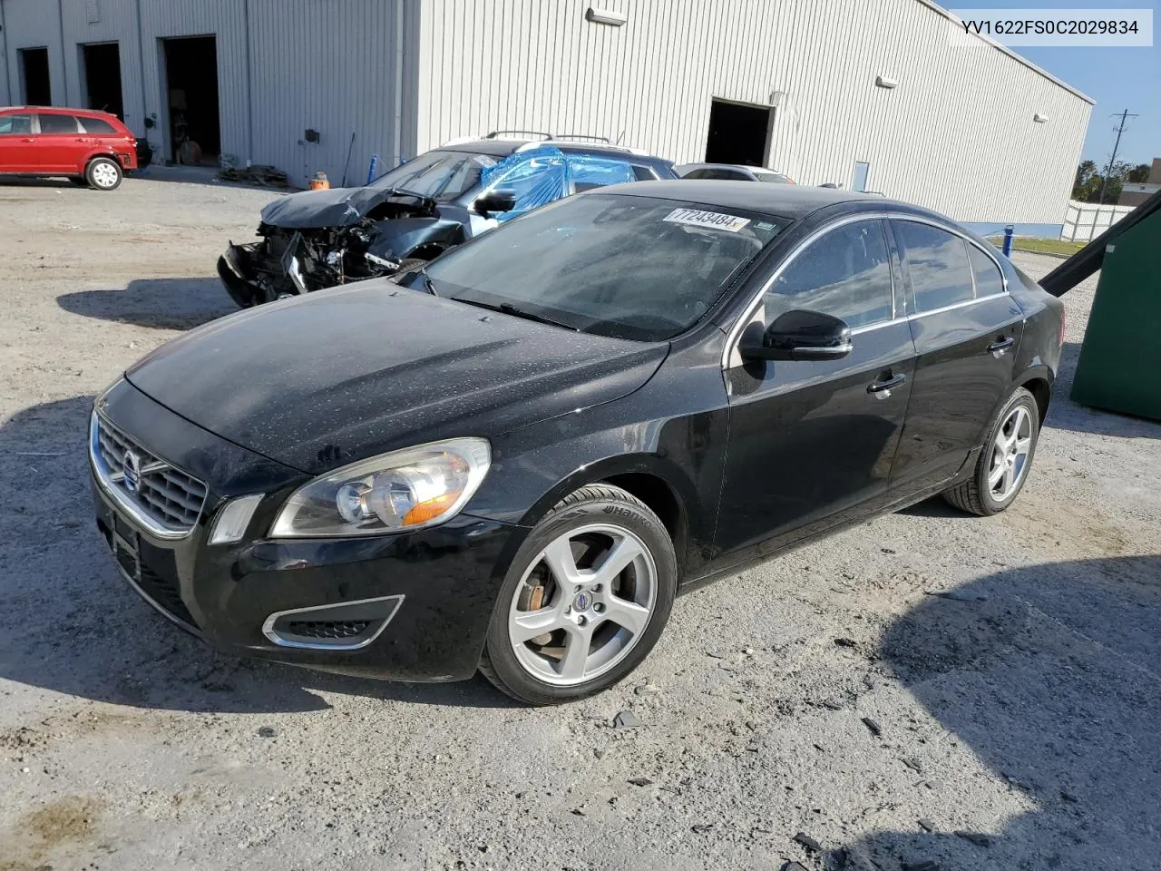 2012 Volvo S60 T5 VIN: YV1622FS0C2029834 Lot: 77243484