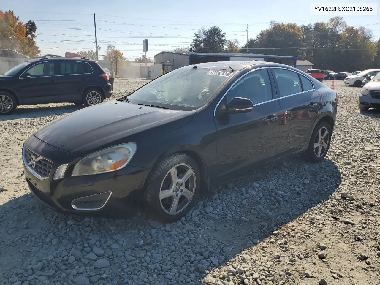 2012 Volvo S60 T5 VIN: YV1622FSXC2108265 Lot: 77538534