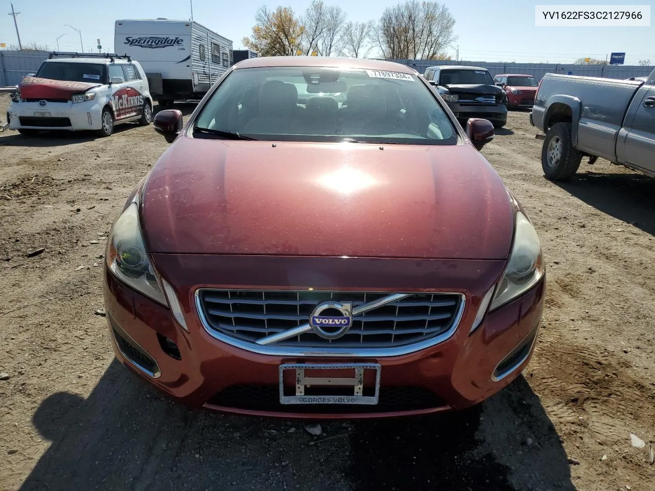 YV1622FS3C2127966 2012 Volvo S60 T5