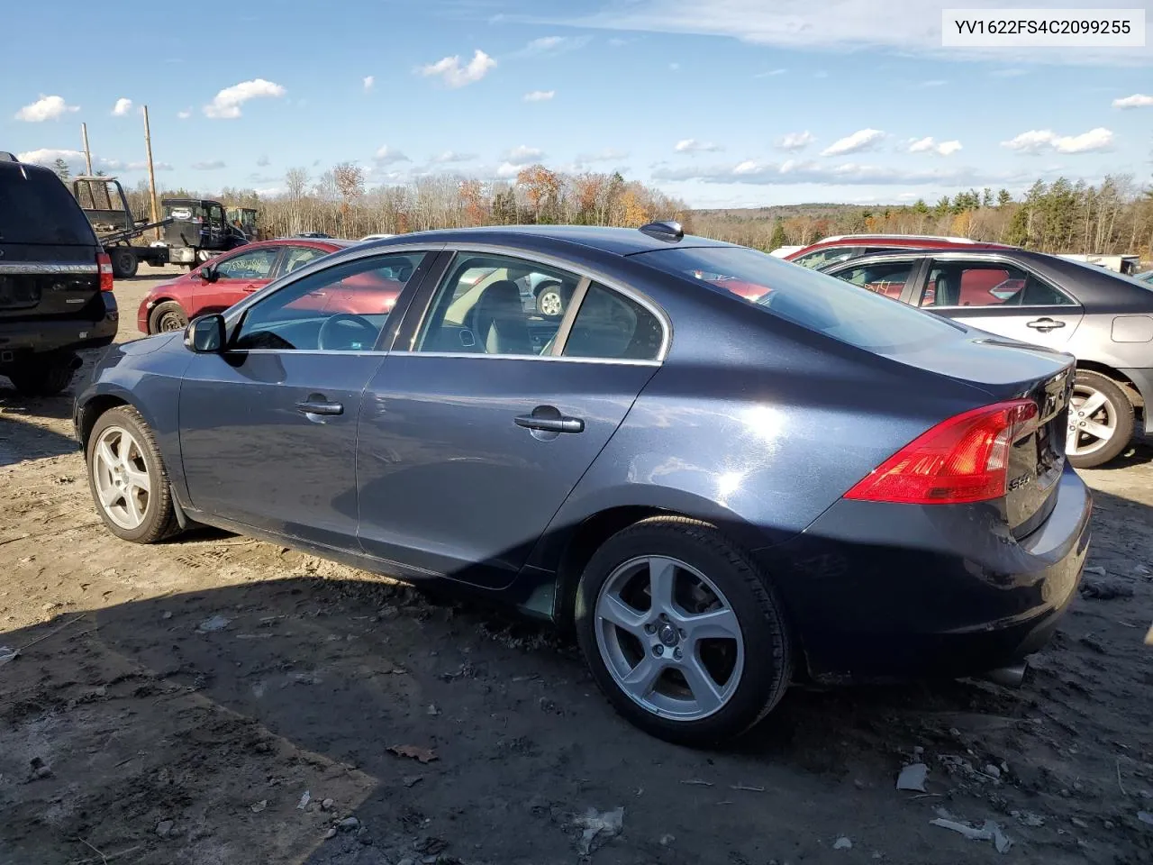 2012 Volvo S60 T5 VIN: YV1622FS4C2099255 Lot: 78129294