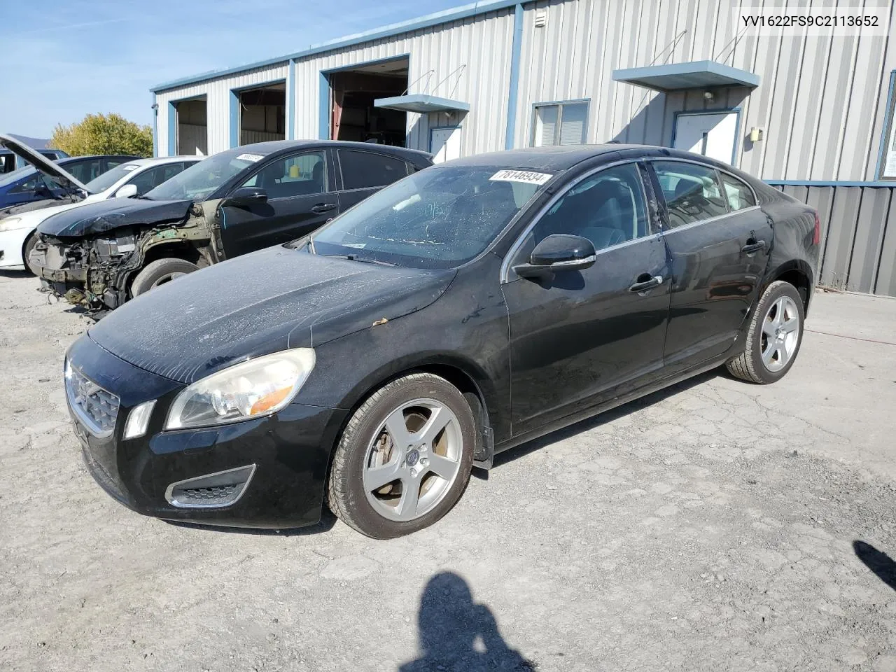 2012 Volvo S60 T5 VIN: YV1622FS9C2113652 Lot: 78146934