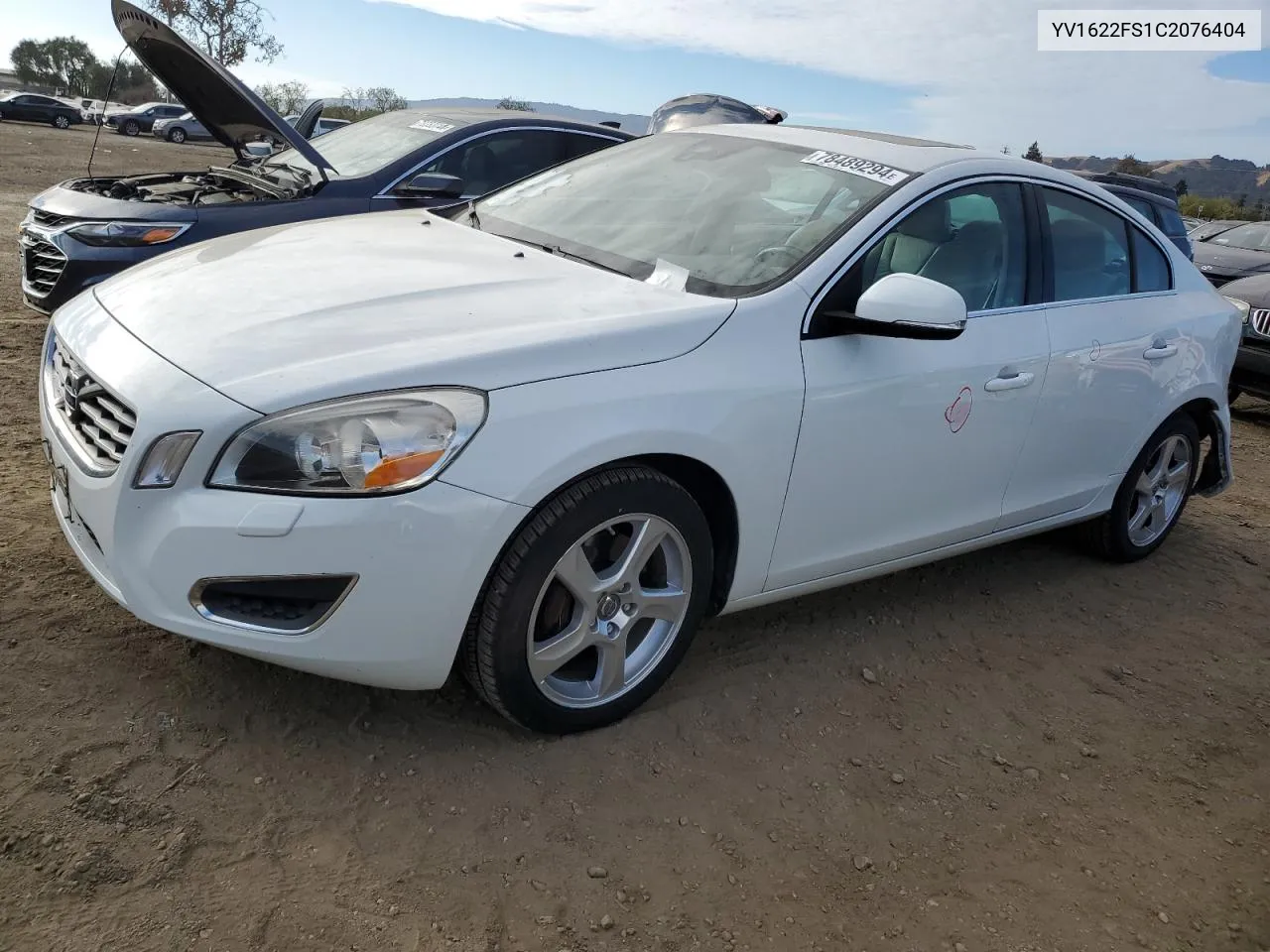 2012 Volvo S60 T5 VIN: YV1622FS1C2076404 Lot: 78489294