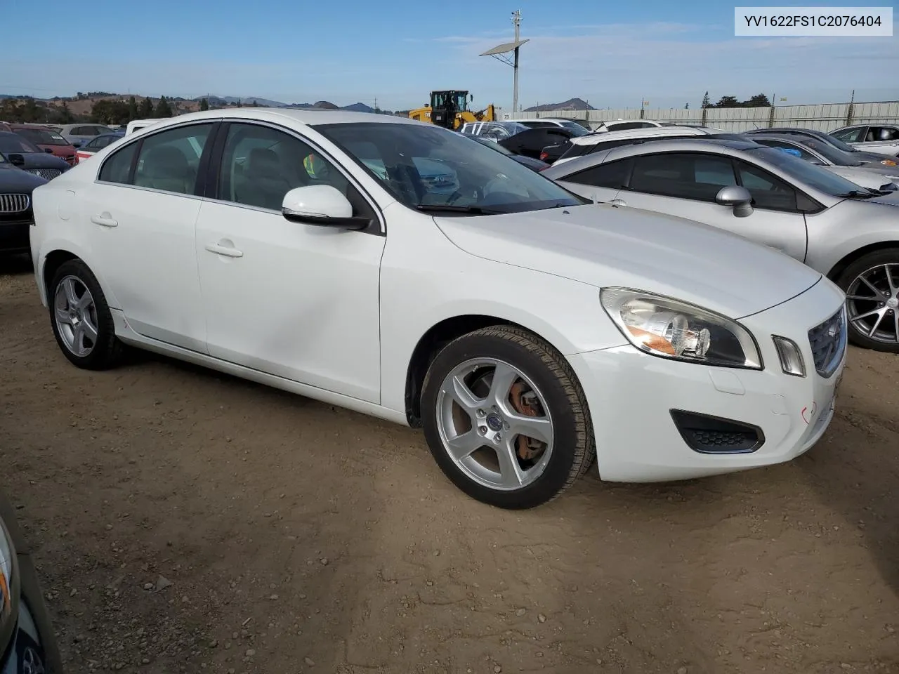 2012 Volvo S60 T5 VIN: YV1622FS1C2076404 Lot: 78489294