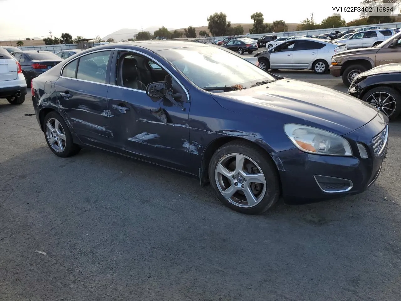 2012 Volvo S60 T5 VIN: YV1622FS4C2116894 Lot: 78671584