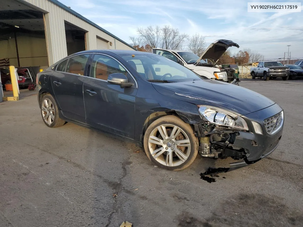 2012 Volvo S60 T6 VIN: YV1902FH6C2117519 Lot: 78908494