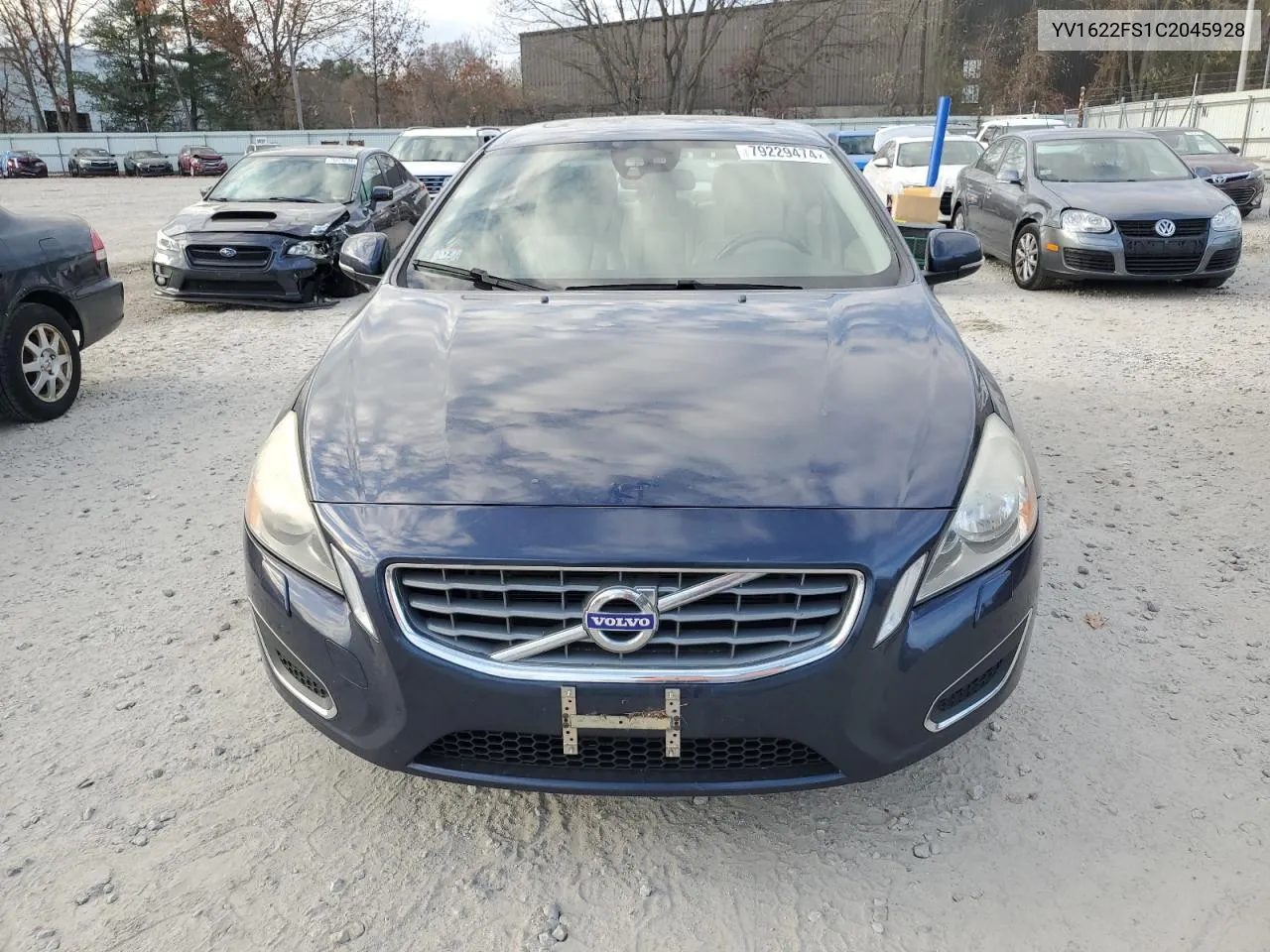 2012 Volvo S60 T5 VIN: YV1622FS1C2045928 Lot: 79229474