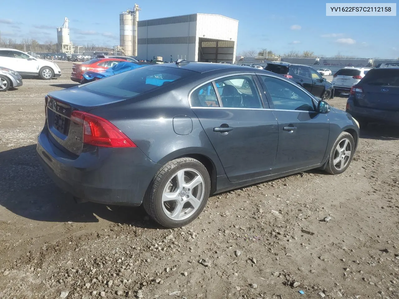 2012 Volvo S60 T5 VIN: YV1622FS7C2112158 Lot: 79550694