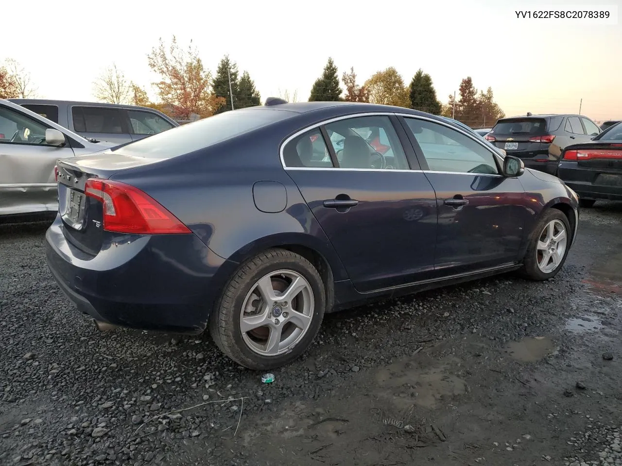 2012 Volvo S60 T5 VIN: YV1622FS8C2078389 Lot: 79713264