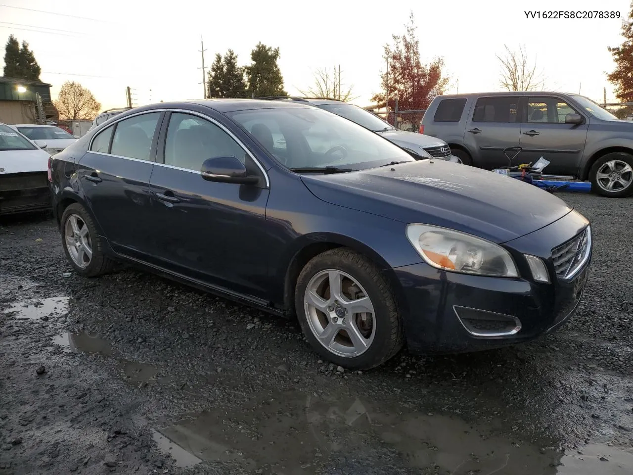 2012 Volvo S60 T5 VIN: YV1622FS8C2078389 Lot: 79713264