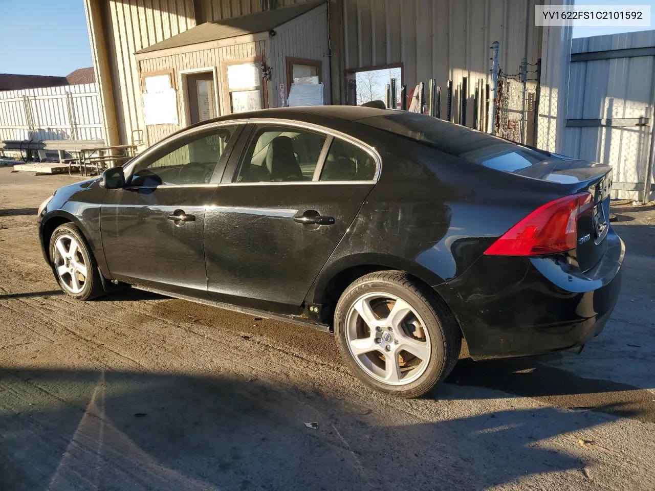 2012 Volvo S60 T5 VIN: YV1622FS1C2101592 Lot: 80467084