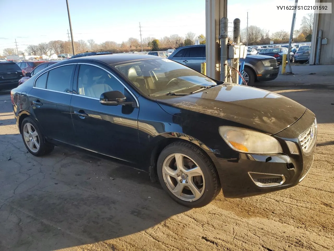 2012 Volvo S60 T5 VIN: YV1622FS1C2101592 Lot: 80467084