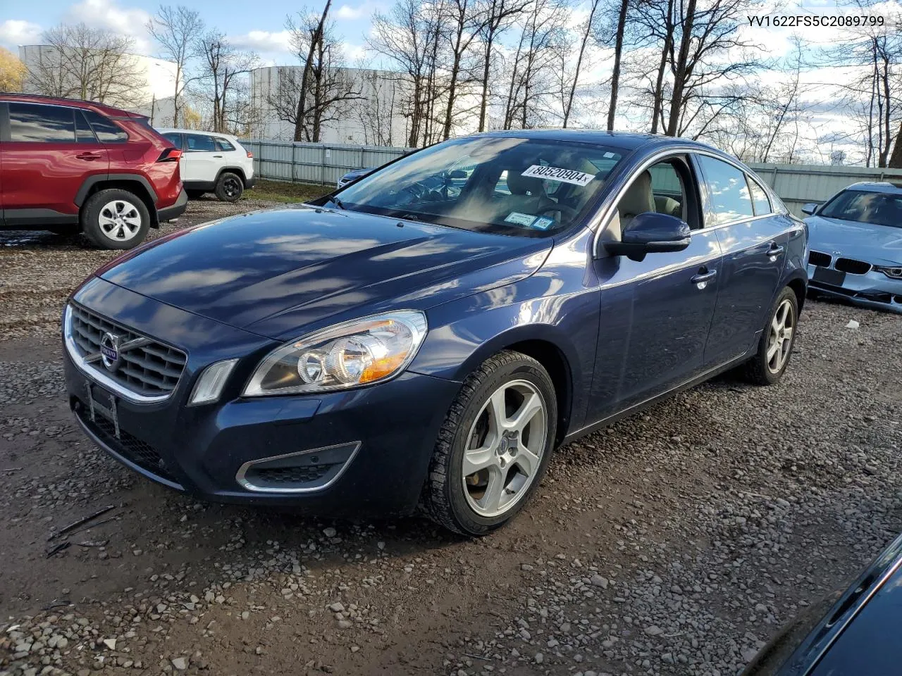 2012 Volvo S60 T5 VIN: YV1622FS5C2089799 Lot: 80520904