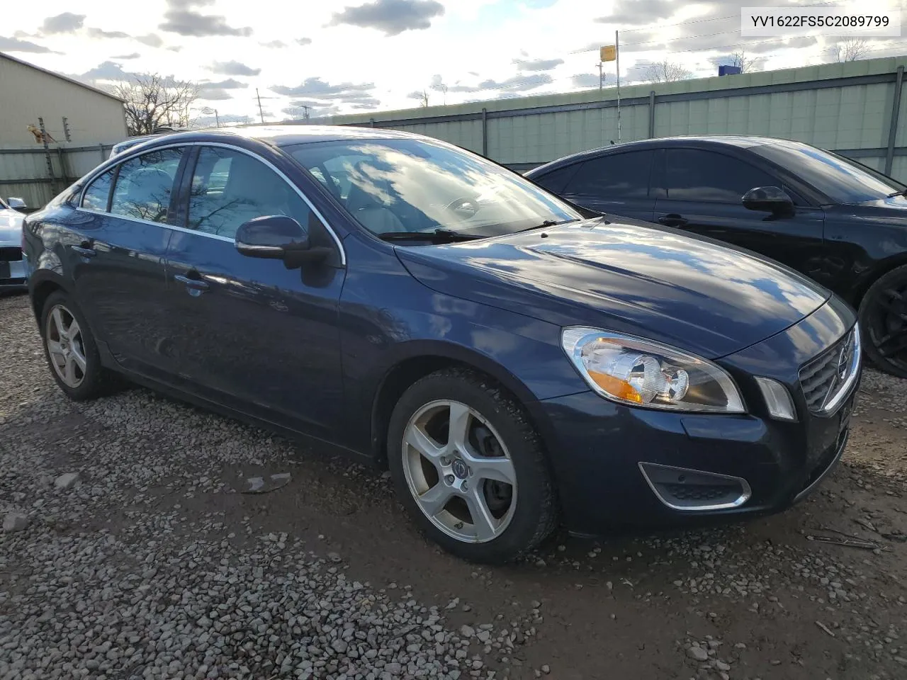 2012 Volvo S60 T5 VIN: YV1622FS5C2089799 Lot: 80520904