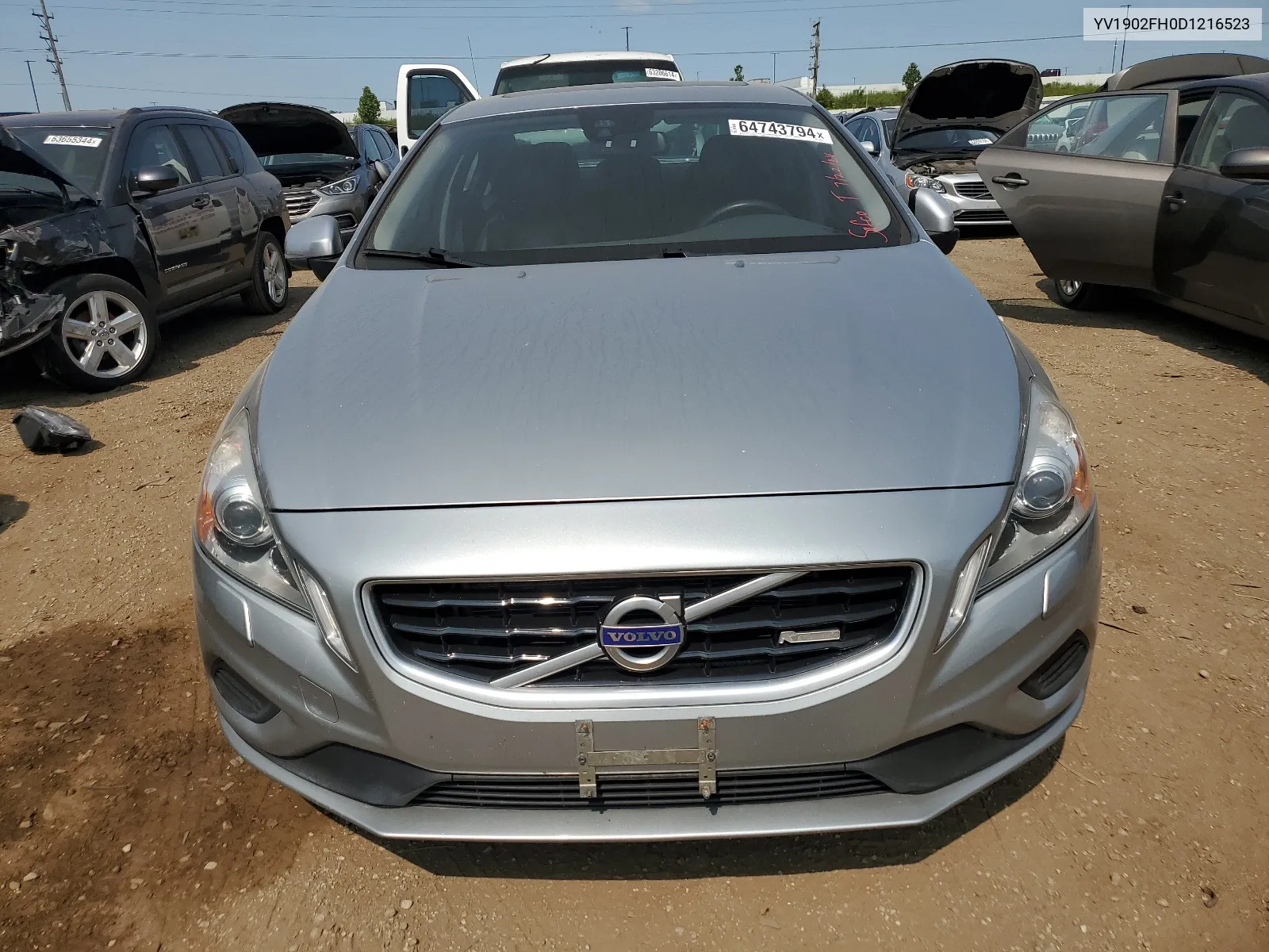 2013 Volvo S60 T6 VIN: YV1902FH0D1216523 Lot: 64743794