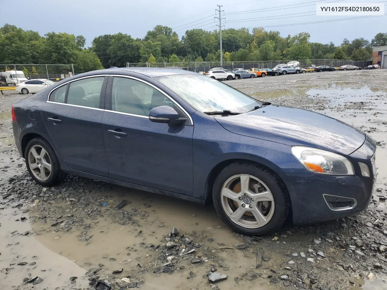 2013 Volvo S60 T5 VIN: YV1612FS4D2180650 Lot: 69010834