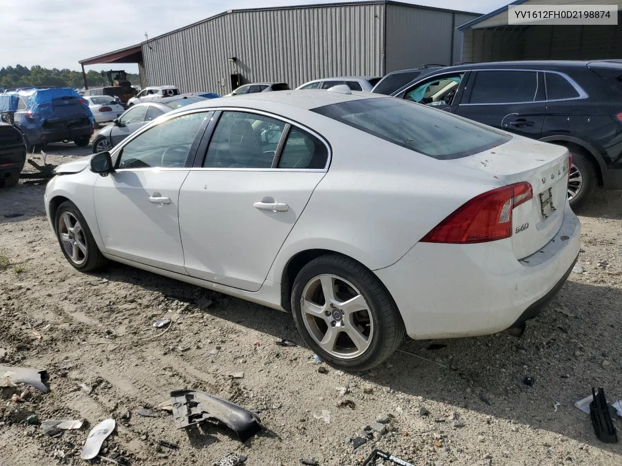 2013 Volvo S60 T5 VIN: YV1612FH0D2198874 Lot: 69243174