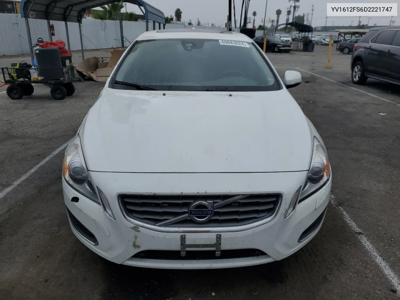 2013 Volvo S60 T5 VIN: YV1612FS6D2221747 Lot: 69683024